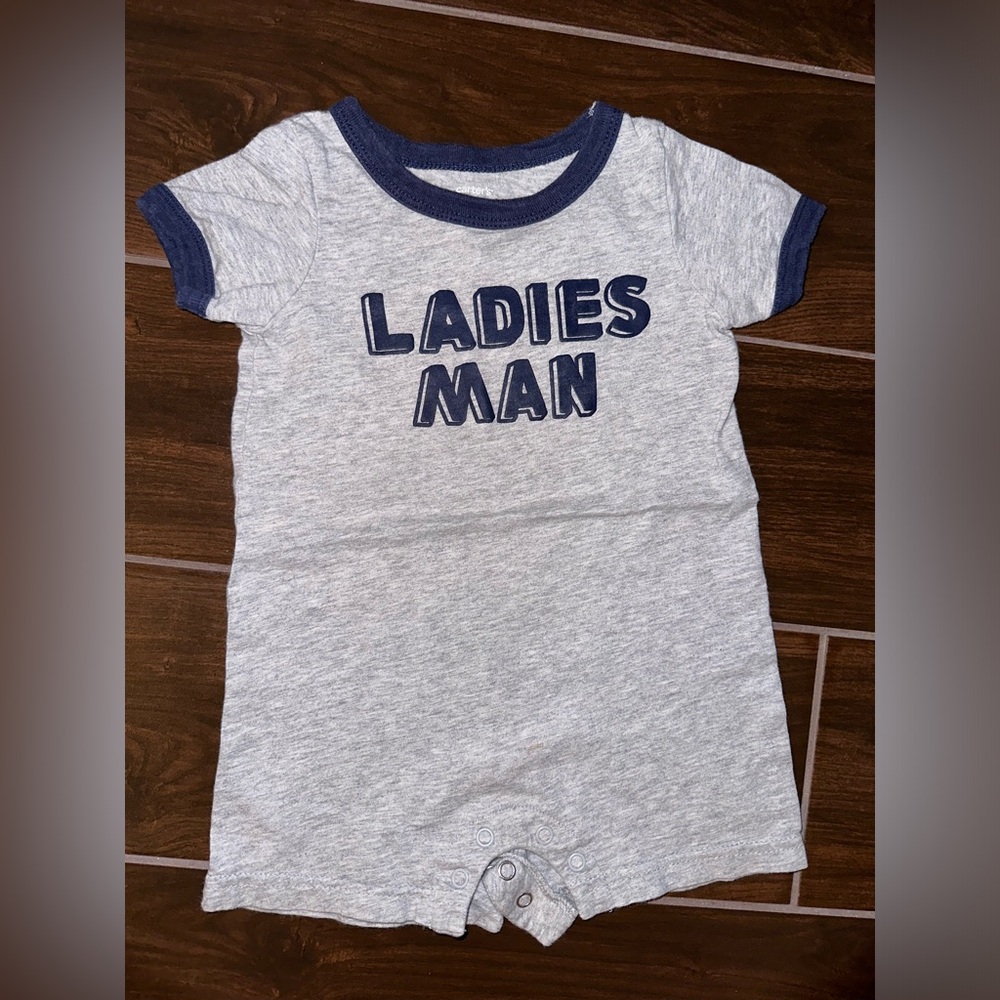 Carter’s 12 months “ladies man” romper